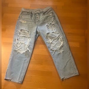 AE Dreamy Drape Super High-Waisted Baggy Wide-Leg Jean